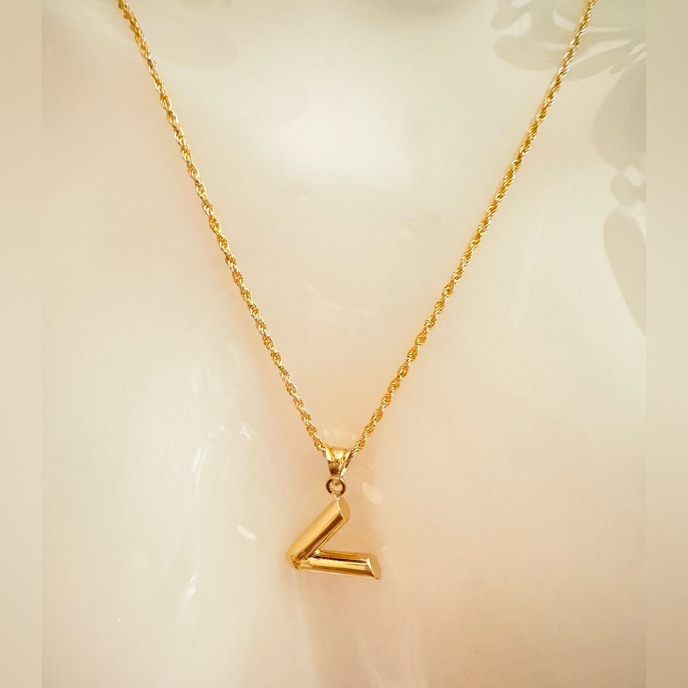 Volt Necklace. 💛 Real 18(18k) Karat Solid Gold Jewelry